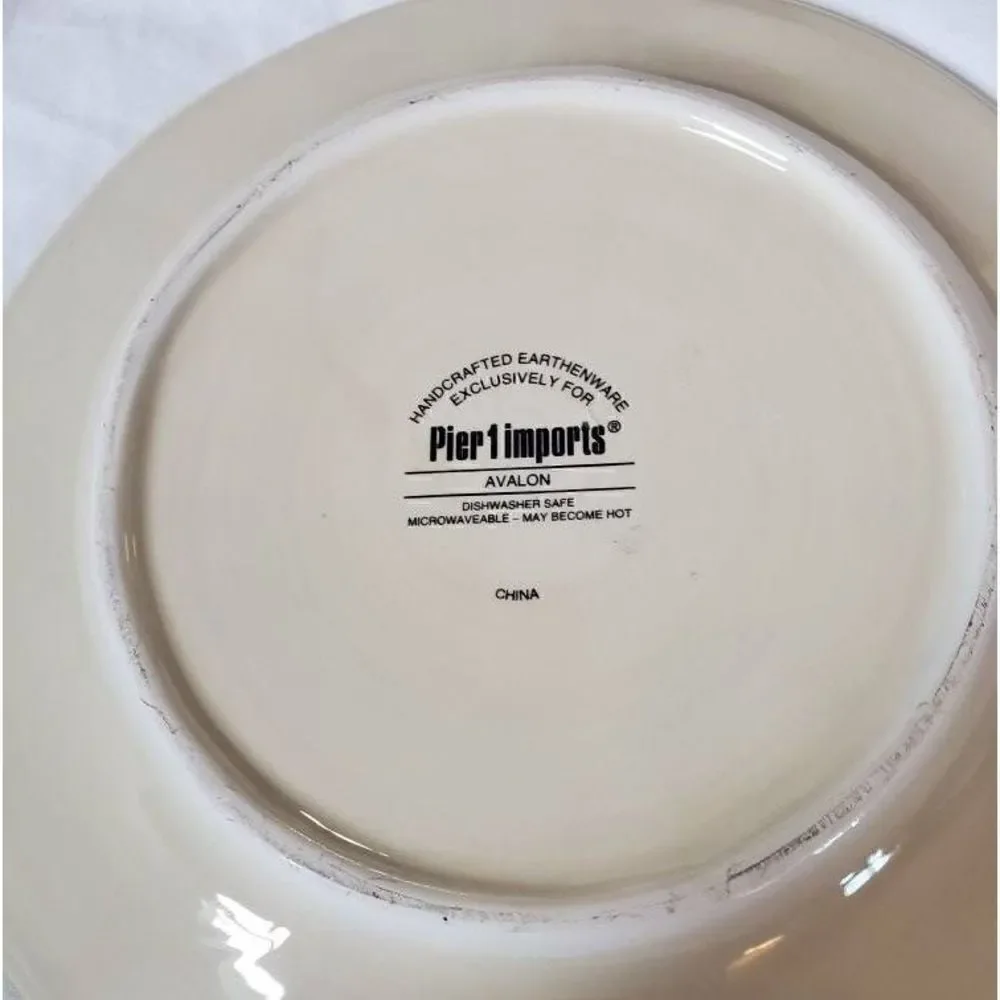 Pier1 Imports Avalon Lemon Ceramic Plate 7